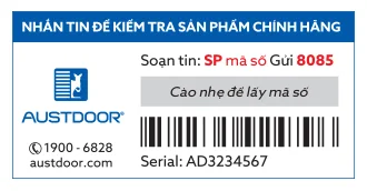 tem bảo hành sản phẩm cửa cuốn austdoor