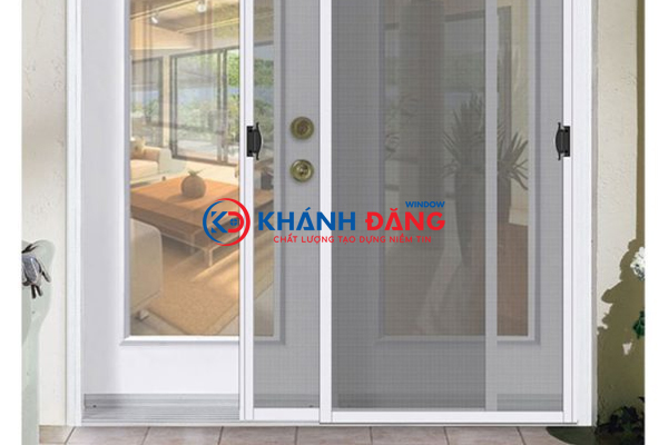 Cửa lùa chống muỗi 1 cánh ray đôi
