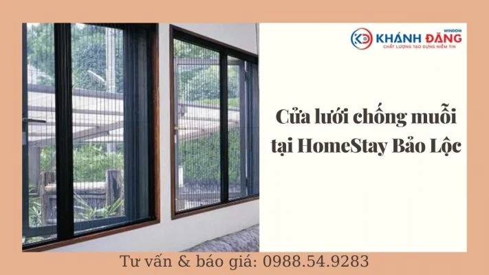 Cửa lưới chống muỗi Bảo Lộc