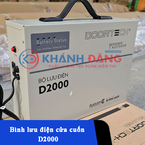 Bình lưu điện cửa cuốn D2000