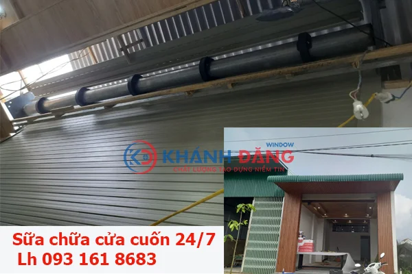 Thay mới nan lá bị đứt, gãy móc làm cho cửa không sử dụng được