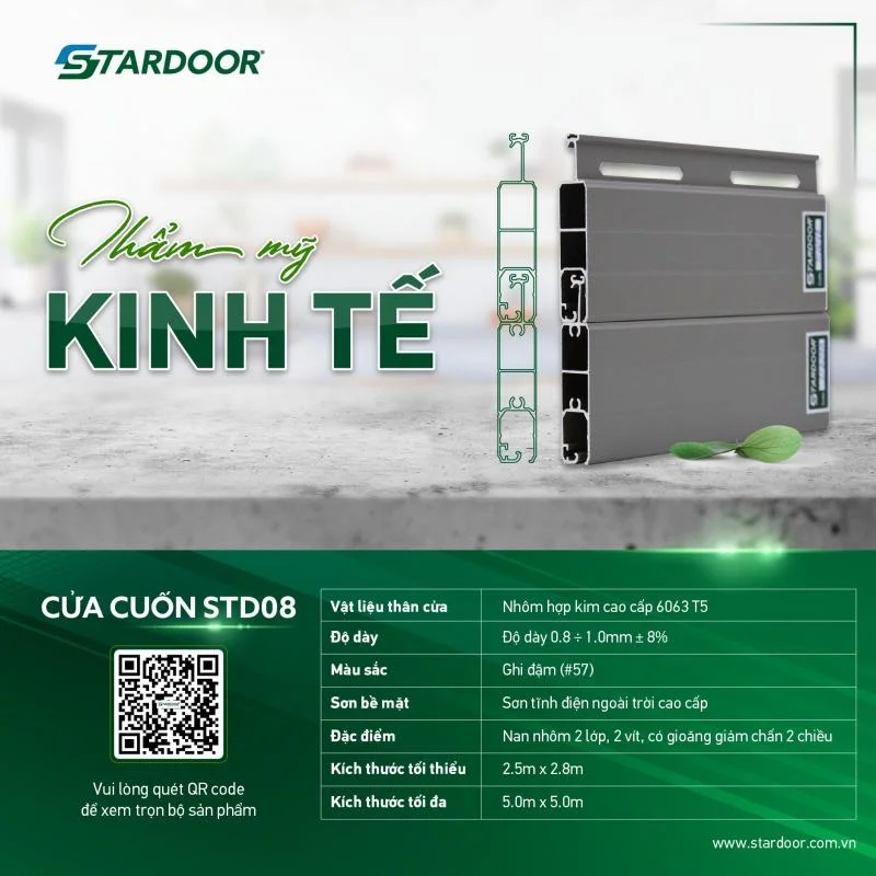 Cửa Cuốn Stardoor STD08 