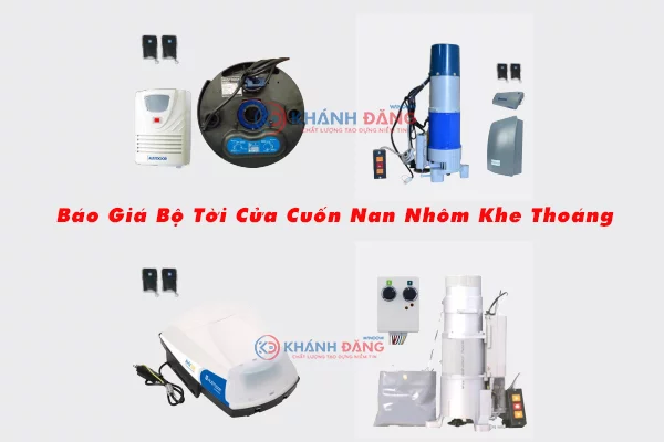 Báo Giá Bộ Tời Cửa Cuốn Nan Nhôm Khe Thoáng