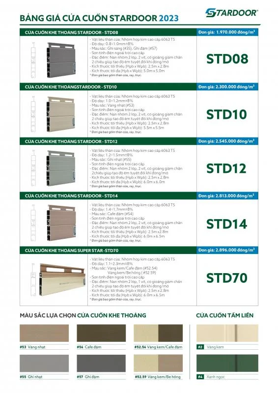 Cửa Cuốn Nan Nhôm Stardoor