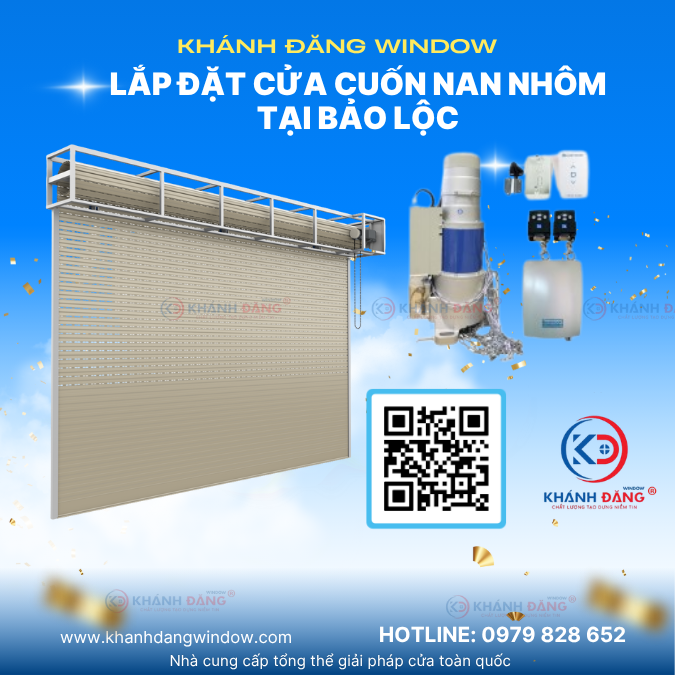 Lắp Đặt Cửa Cuốn Nan Nhôm Tại Bảo Lộc
