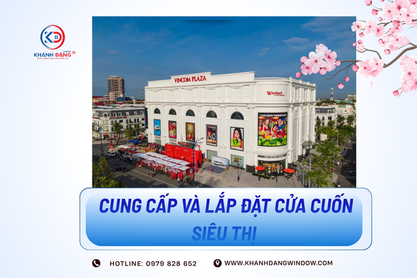 Lắp đặt cửa cuốn tấm liền siêu thị Winmart Bảo Lộc