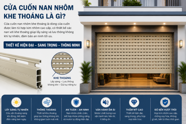 Cửa Cuốn Nan Nhôm Khe Thoáng Là Gì?