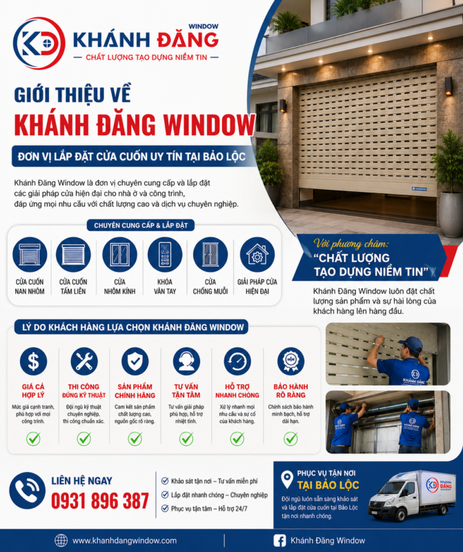 Đơn Vị Lắp Đặt Cửa Cuốn Uy Tín Tại Bảo Lộc