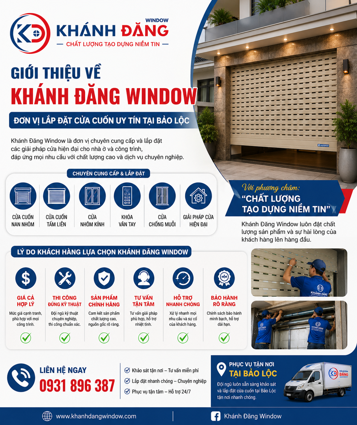 Đơn Vị Lắp Đặt Cửa Cuốn Uy Tín Tại Bảo Lộc