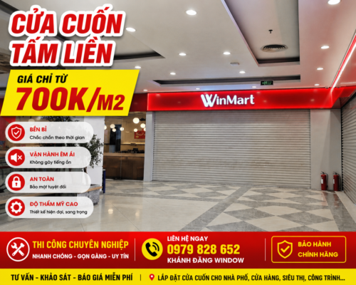 Lắp Đặt Cửa Cuốn Tấm Liền Giá Rẻ Tại Bảo Lộc Chỉ Từ 700K/m²