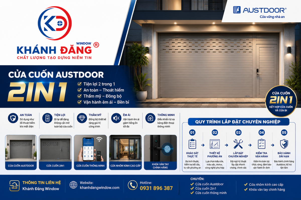 Quy Trình Lắp Đặt Cửa Cuốn Austdoor Chuyên Nghiệp