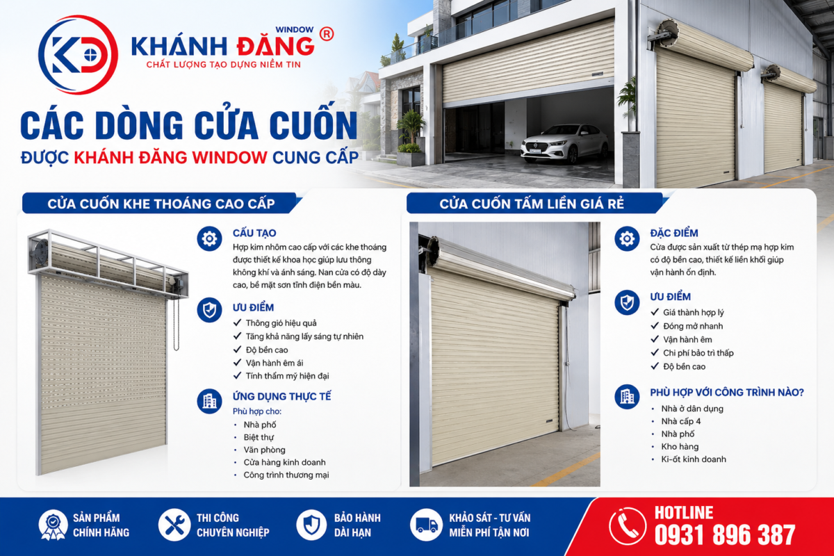 Các dong hay Lắp Đặt Cửa Cuốn Tại Bảo Lộc - Lâm Đồng