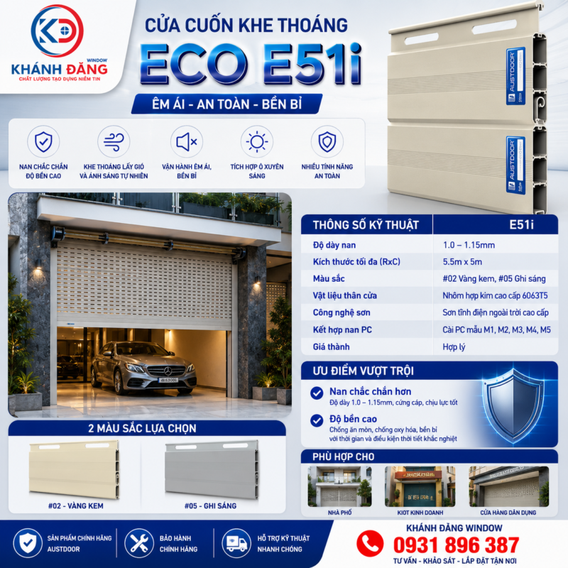 Cửa Cuốn austdoor Eco E51i